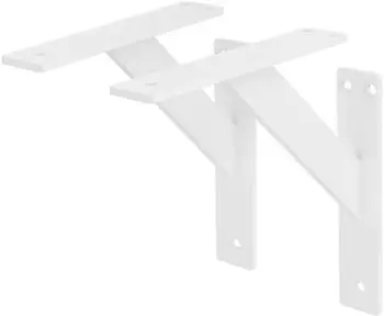 ML-Design Regalwinkel 180x180mm, wei&szlig;, Aluminium