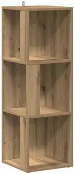 vidaXL Eckschrank Holzwerkstoff Artisan-Eiche 33x33x100cm