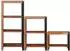 vidaXL Bücherregal 3-tlg. braun Akazien-Massivholz 50x30x110cm (3321522)