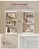 Vasagle Bücherregal Hochschrank mit 3 Schubladen, verstellbare Ablagen, schneeweißBücherregal Hochschrank, 3 Schubladen, verstellbare Ablagen, schneeweiß