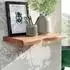 Finebuy Wandregal Baumkante Akazie Massivholz 40cm (FB31351)