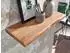 Finebuy Wandregal Baumkante Akazie Massivholz 40cm (FB31351)