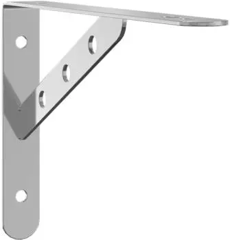 vidaXL Regaltr&auml;ger 4 Stk. 23,5x2,5x15,5cm silbern Edelstahl (30298)