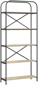 vidaXL B&uuml;cherregal Sonoma-Eiche 80x30x183cm Holzwerkstoff