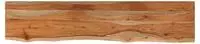vidaXL Wandregal 90x20x3,8 cm Rechteckig Massivholz Akazie Baumkante