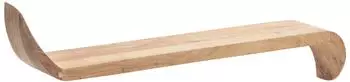 Wohnling Wandregal Mango Massivholz 80cm, geschwungen (WL7.382)