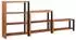 vidaXL Bücherregal 3-tlg. Akazien-Massivholz braun 80x30x110cm (3321523)