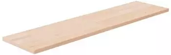vidaXL Regalboden 80x20x1,5cm Massivholz Eiche unbehandelt (342922)