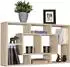 Finebuy PAOLA Wandregal, MDF-Holz, offen, Sonoma/grau (SuVa7083_1)