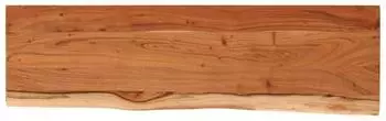 vidaXL Wandregal rechteckig Akazienholz Baumkante 90x30x3,8cm (370287)
