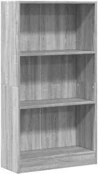 vidaXL B&uuml;cherregal Holzwerkstoff grau Sonoma 60x24x109cm (857808)
