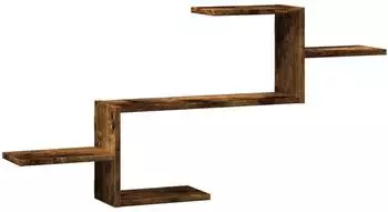 vidaXL Wandregal Holzwerkstoff 5 F&auml;cher 104x15x49cm R&auml;uchereiche (853204)