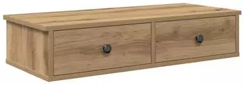 vidaXL Wandregal mit Schubladen Artisan-Eiche 80x31x17cm Holzwerkstoff (859958)