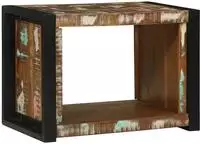 vidaXL Wandw&uuml;rfel Braun 55 x 35 x 40 cm Massives upgecyceltes Holz