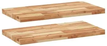 vidaXL Schweberegale 2 Stk. 80x40x4cm Massivholz Akazie &ouml;lbehandelt (3279636)