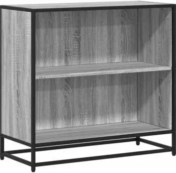 vidaXL B&uuml;cherregal grau Sonoma 80,5x35x76 cm Holzwerkstoff (849107)