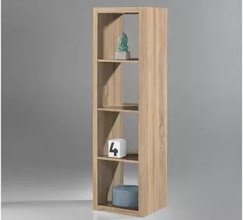Gerster Style W&uuml;rfelregal Holzwerkstoff, Sonoma Eiche, 4 F&auml;cher, 41x147x38cm