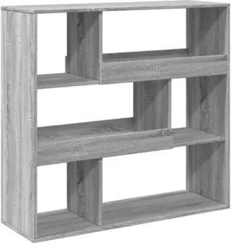 vidaXL B&uuml;cherregal Raumteiler grau Sonoma 100x33x94,5cm Holzwerkstoff (3309479)
