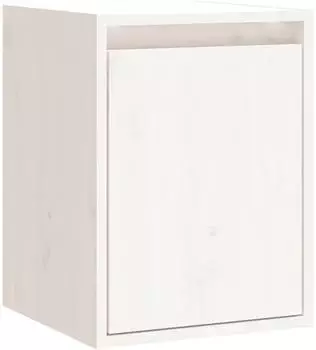 vidaXL Wandschrank wei&szlig; 30x30x40cm Massivholz Kiefer (813477)
