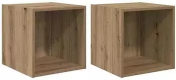 vidaXL Wandschrank 2er-Set Artisan Eiche 37x37x37cm (875075)