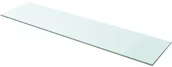 vidaXL Regalboden Glas, transparent, 100x25cm (243845)