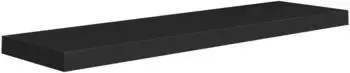 vidaXL Schweberegal schwarz 90x23,5x3,8cm MDF (323838)