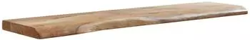 Wohnling Wandregal Baumkante Akazie Massivholz 120cm (WL6.515)