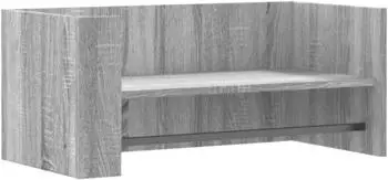 vidaXL Wandregal 70,5x35x30,5cm Holzwerkstoff grau Sonoma-Eiche (848456)