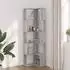 vidaXL Eck-Bücherregal 5 Böden, Grau Sonoma, 50x50x179cm (852587)