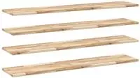 vidaXL Schweberegale 4 Stk. 160x30x2 cm Massivholz Akazie Unbehandelt