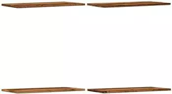 vidaXL Wandregale 4 Stk. Holzwerkstoff Altholz-Optik 60x30x1,5cm (856299)