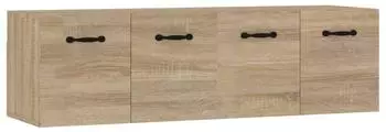 vidaXL H&auml;ngeschr&auml;nke 2 Stk. Sonoma-Eiche 80x35x36,5cm Holzwerkstoff (3115654)