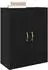 vidaXL Wandschrank 2er-Set schwarz Eichen-Optik 69,5x34x90cm (3394520)