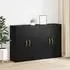 vidaXL Wandschrank 2er-Set schwarz Eichen-Optik 69,5x34x90cm (3394520)