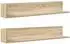 vidaXL Wandregal 2 Stk. Sonoma-Eiche 100x16,5x16,5cm Holzwerkstoff (860042)