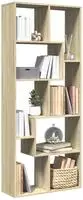vidaXL Raumteiler-B&uuml;cherregal Sonoma-Eiche 67x25x161,5cm Holzwerkstoff