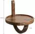 Finebuy Hängeregal rund 30x33x30cm Mango Massivholz (FB98604)