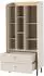 Beautysofa Alex Bücherregal 6 Fächer, 2 Schubladen, sandbeige, 80x170x42cm