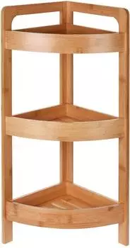 Spetebo Eckregal Bambus 3 B&ouml;den 61cm (2551)