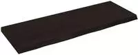 vidaXL Wandregal Dunkelbraun 140x50x(2-6)cm Massivholz Eiche Behandelt