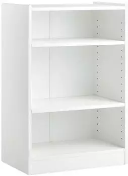 Costway Bücherregal 3 Fächer, verstellbare Regale, 30x50x75cm, weiß (ON32670IT)