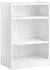 Costway Bücherregal 3 Fächer, verstellbare Regale, 30x50x75cm, weiß (ON32670IT)