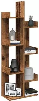 vidaXL Bücherregal Sperrholz Antikholz-Optik 48x25,5x140cm (856694)