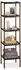 Relaxdays Badregal Bambus, 5 Ablagen, dunkelbraun, 34,5x33x139,5cm
