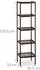 Relaxdays Badregal Bambus, 5 Ablagen, dunkelbraun, 34,5x33x139,5cm