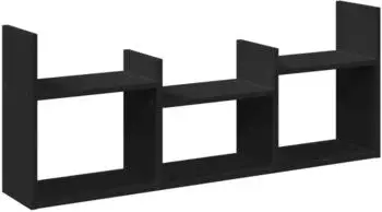 vidaXL Wandschrank 100x18x40cm, schwarz, Holzwerkstoff (854797)