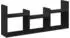 vidaXL Wandschrank 100x18x40cm, schwarz, Holzwerkstoff (854797)