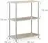 Relaxdays Mia Standregal 3 Fächer, Holzwerkstoff/Metall, 60x76x30cm