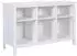 Livetastic Chilly Home Regal 6 Fächer, Kiefer massiv, weiß (122x76x45cm)