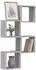 vidaXL Schweberegale 4-tlg. grau Sonoma 26x15x26cm MDF (815892)
